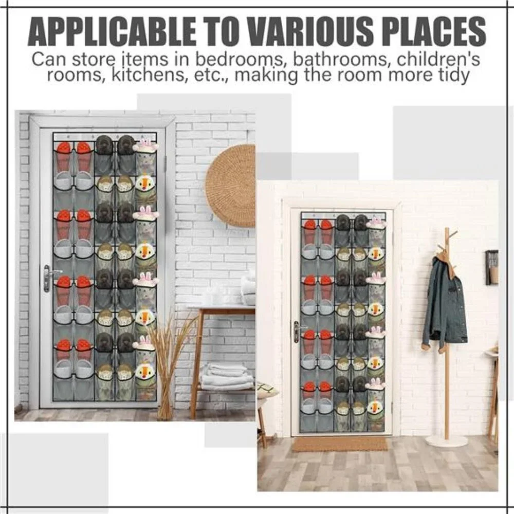 Over The Door Shoe Organizer 40 Pocket Hanging Mesh Storage Rack Space Saving